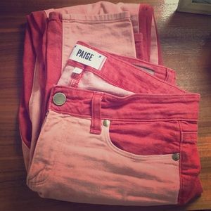 Paige 2 Tone Skinny Jeans